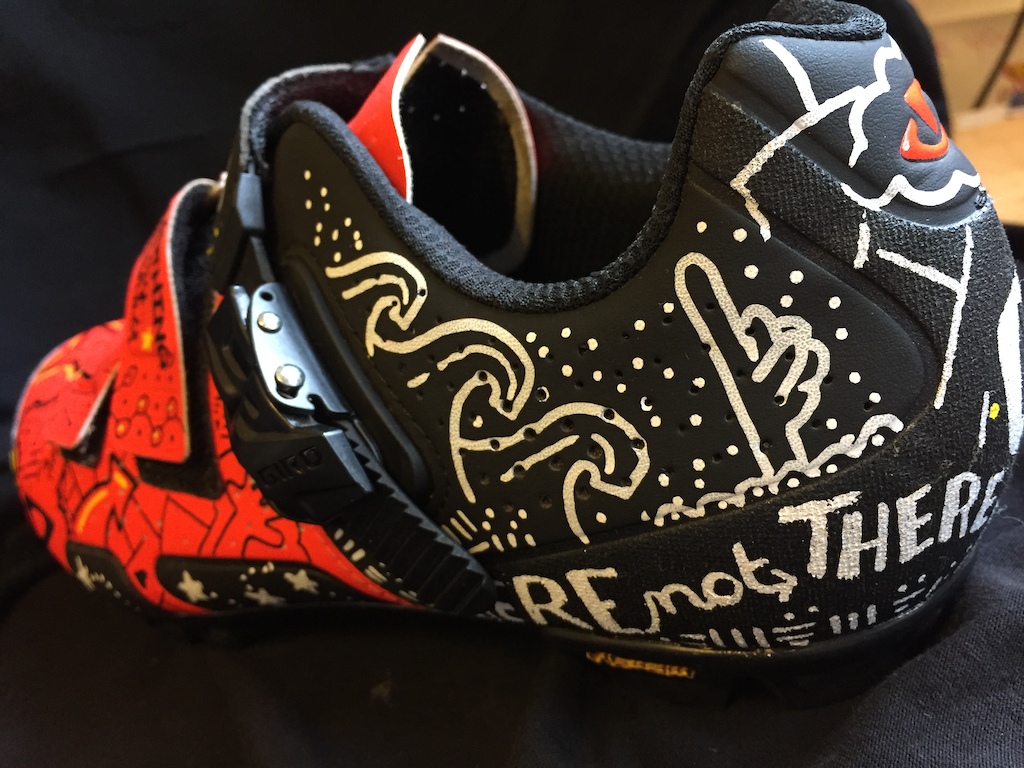 Custom art on Giro shoes