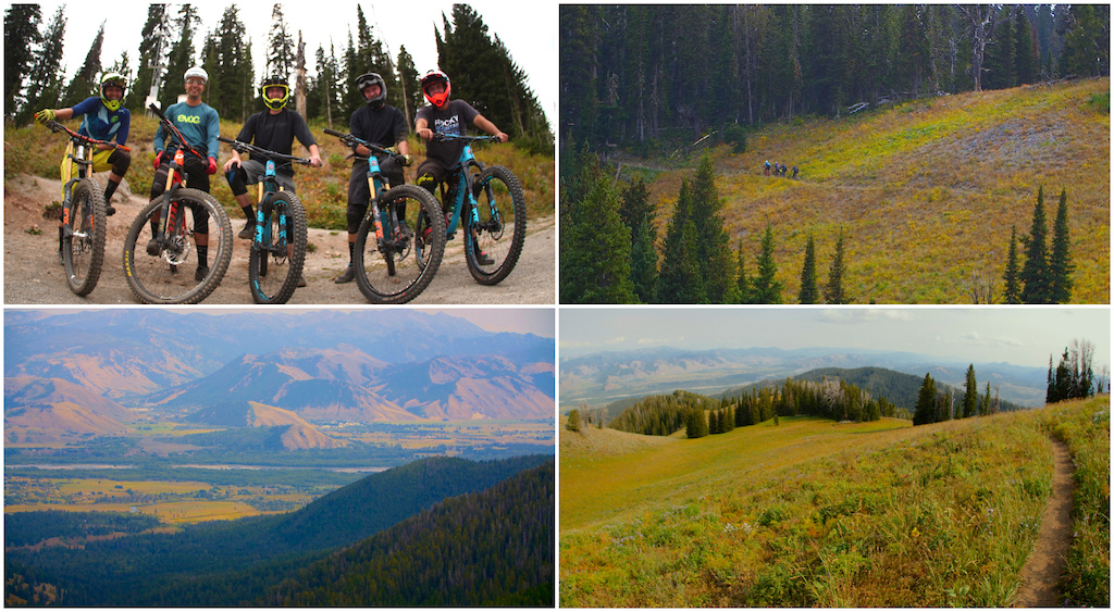 Views from the top of Lithium, Teton Pass.