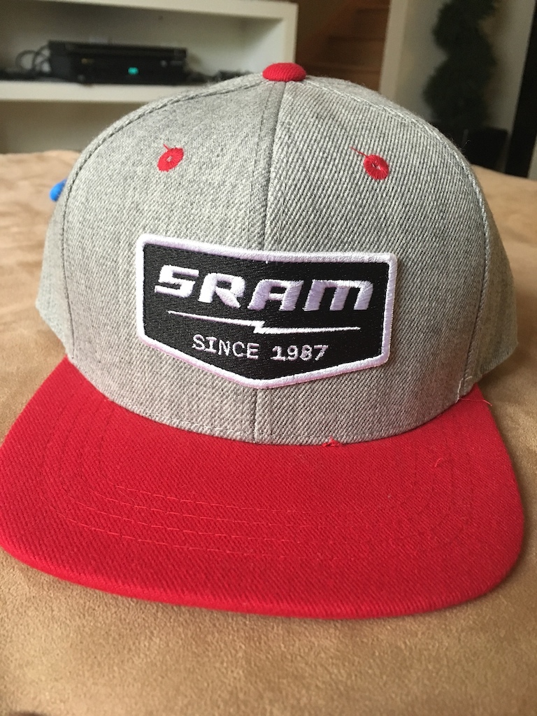 0 Sram hat red and grey NEVER USED