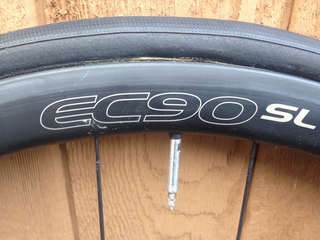 2016 Easton EC90 PRO SL Carbon Tubular Wheelset and tires