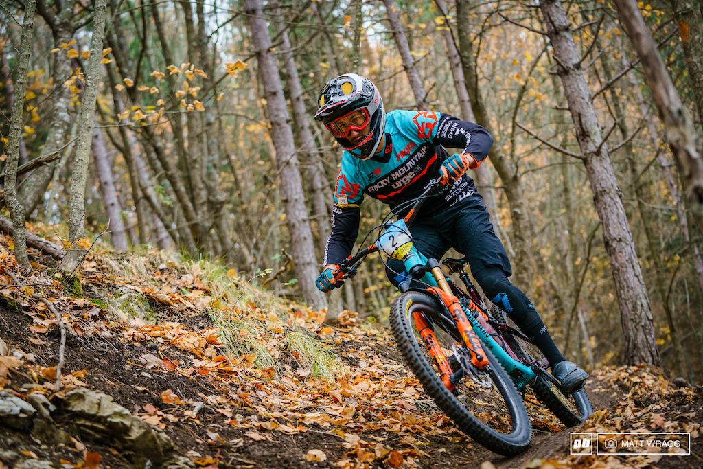 Flo Nicolai didn't have the smoothest day racing, and with the EWS done and dusted he is in wind-down mode right now, but he still comfortably took second against the stacked field.