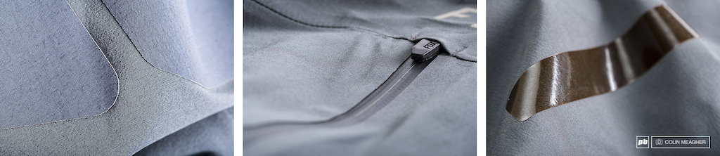 The Attack Pro Water jacket also features cordura scuff patches on the elbows zipper garages for the ykk vent zippersmm and a silicone grabber strip atop the shoulders to help keep pack straps in place.
