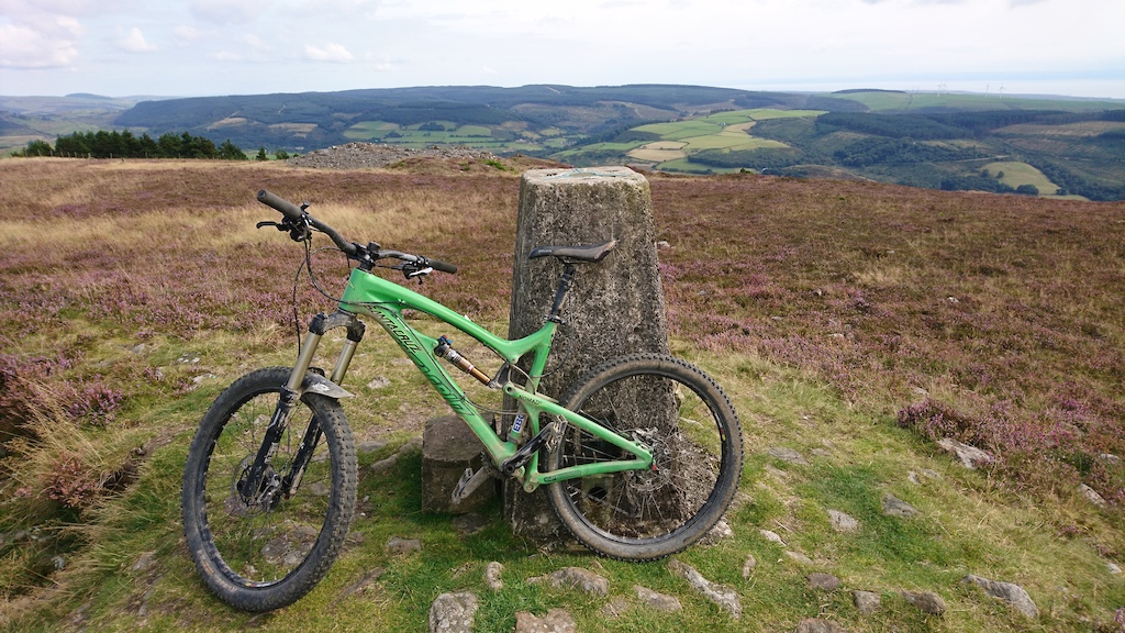 trig point ,must deserve a breather before the well earned descent