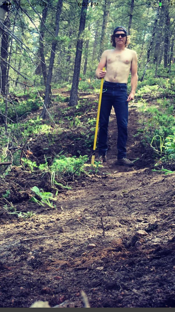 Trail building at Quaker Ridge