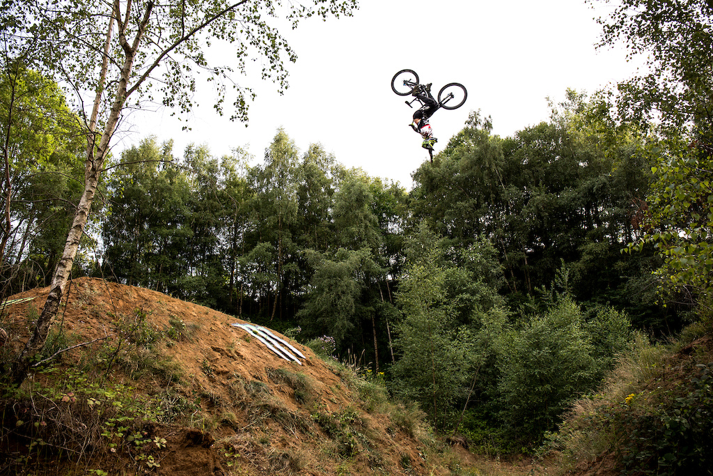 It was rad to see this monster of a jump Sam had built being hit on the big bike with some big tricks!