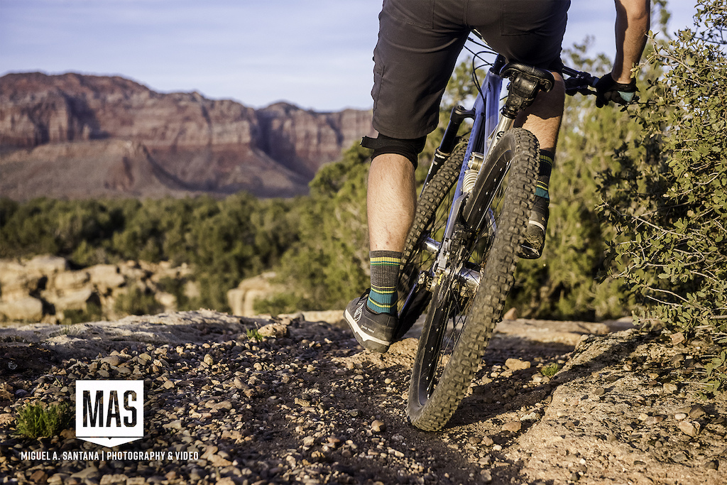 Mashing it up on Holy Guacamole Trail. Oh and the view doesn't suck.