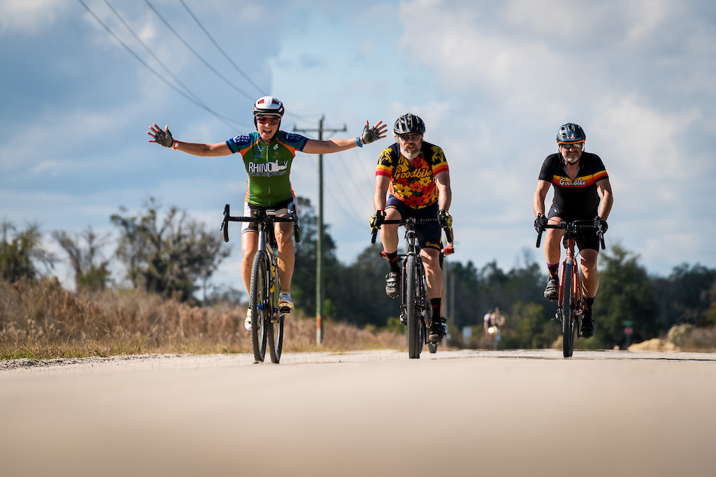 Rocks Roads Reggae Gravel Bikepacking event in Gainesville Florida.
