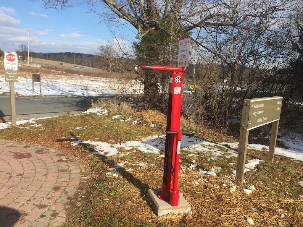Bike FIXIT Station at the north End of the Union Canal Trail