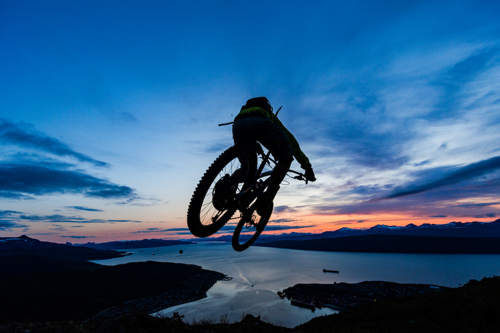 Joey Schulser riding in Narvik Norway.