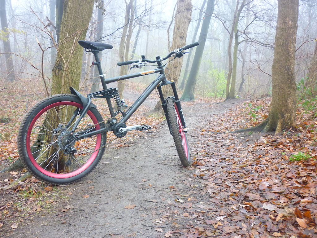 Foggy ride in the woods ,

fork will be changed later on so not gonna cut the steerer tube