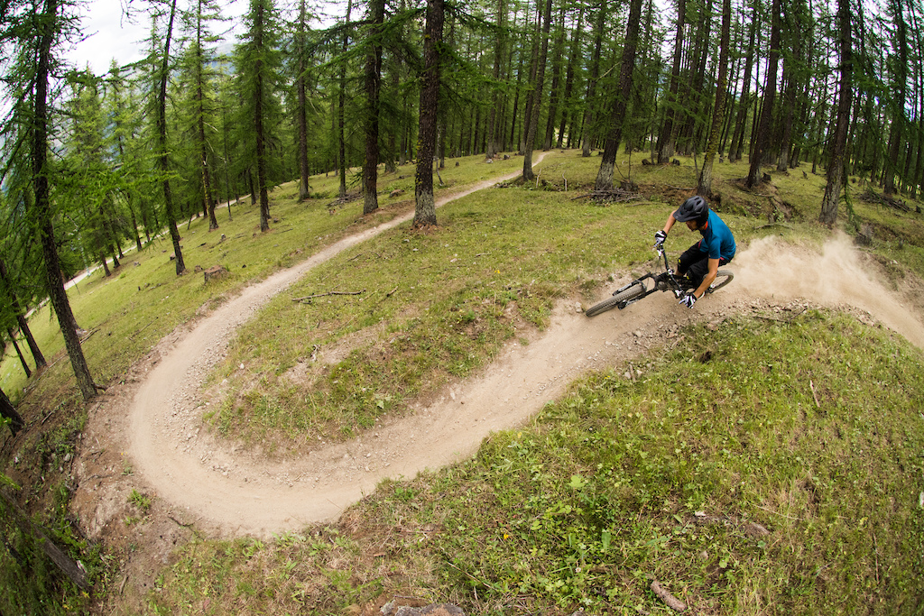Blue trail are always the coolest Rivieride at serre chevalier bike park