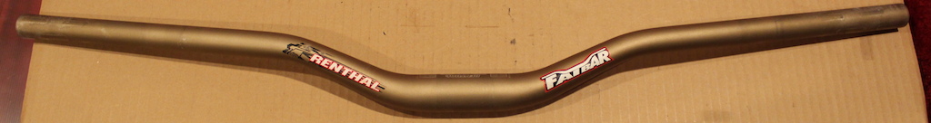 Renthal Fatbar M108-02 780mm wide, 38mm rise, 31.8mm clamping diameter, 365g. Good condition. - $60