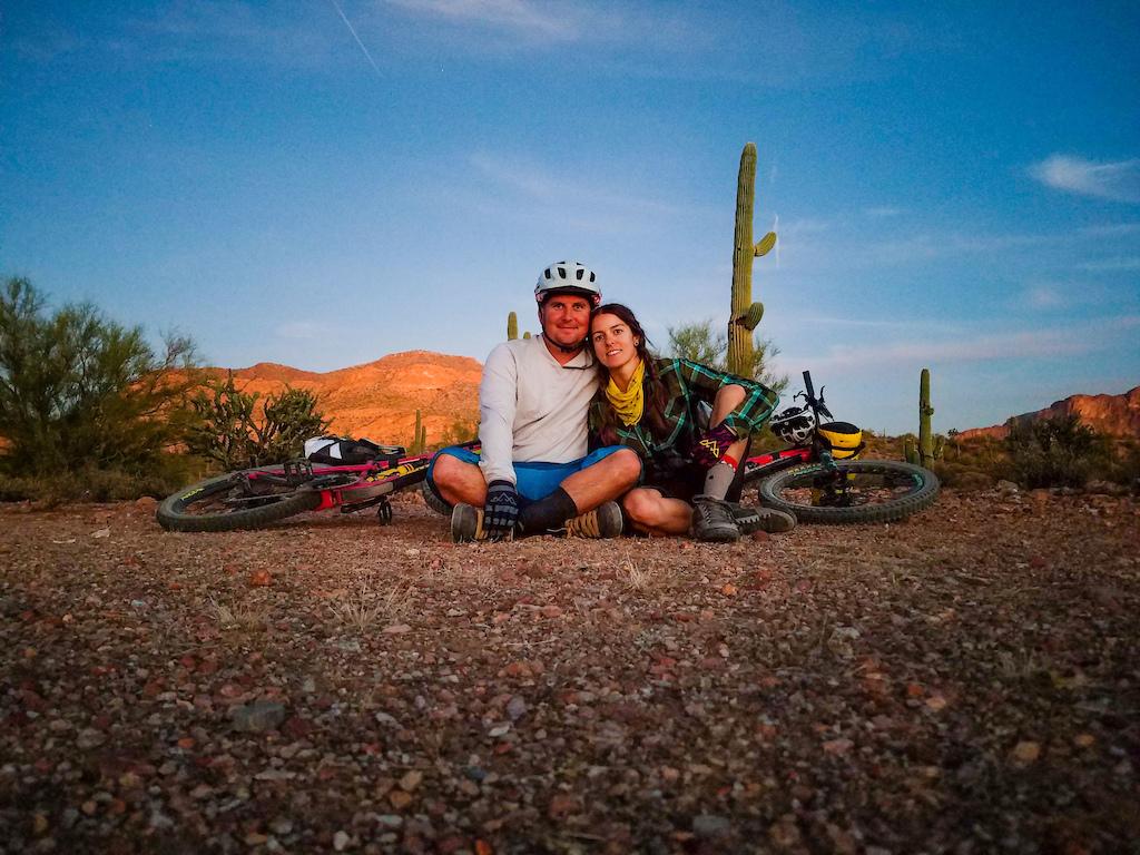 Dusty Betty and Steve's first bikepacking adventure.