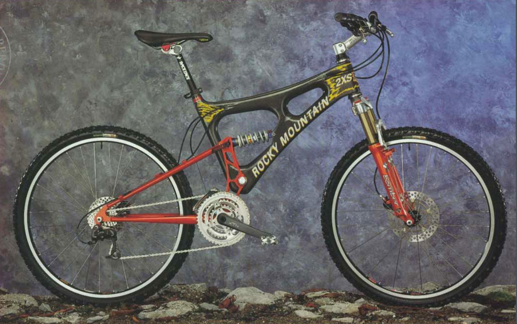 Rocky Mountain 2XS was the carbon/kevlar version of their Pipeline freeride bike
