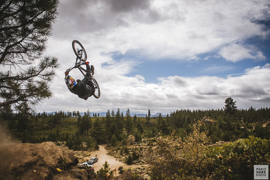 Carson Storch practicing for Red Bull Rampage October 12th, 2017 in Bend, Oregon.