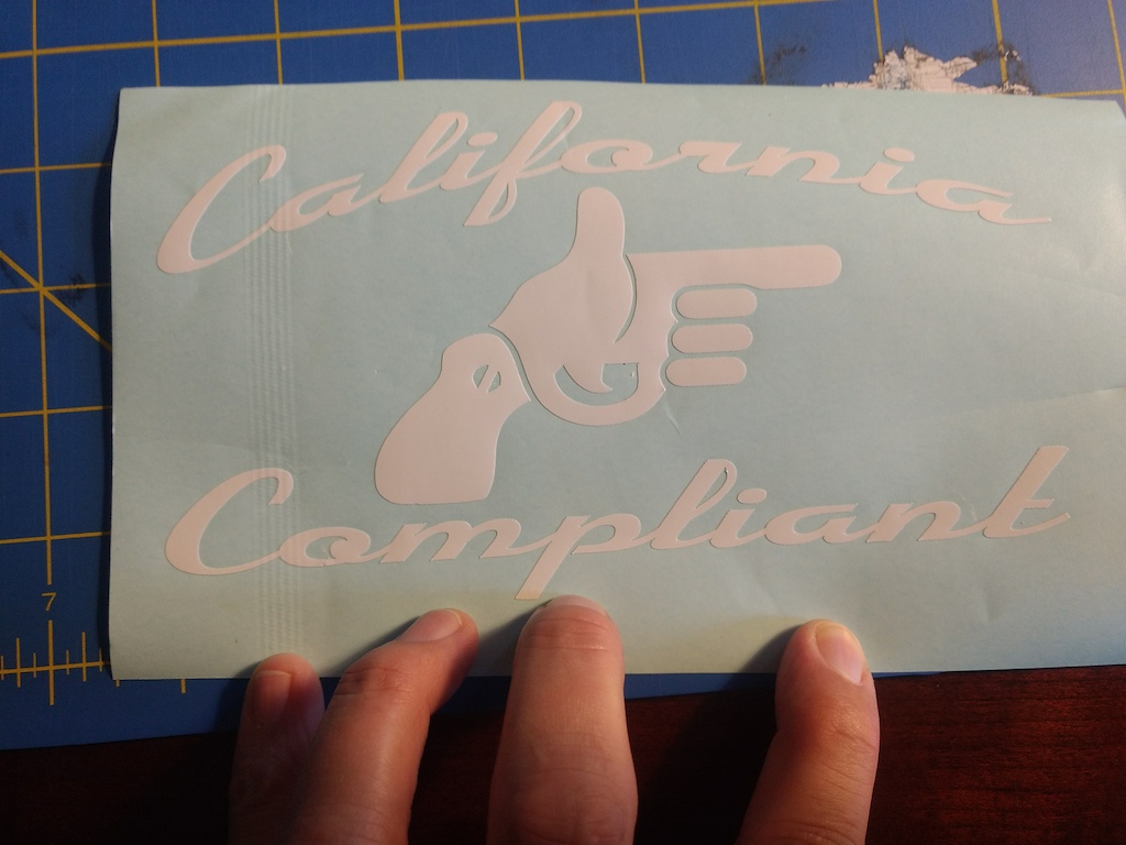 New decals poking fun at California's lame gun regulations