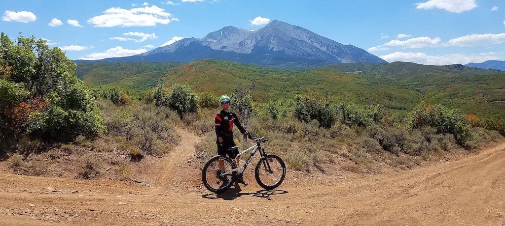 Riding the Prince Creek trail system on a Cima FB27
