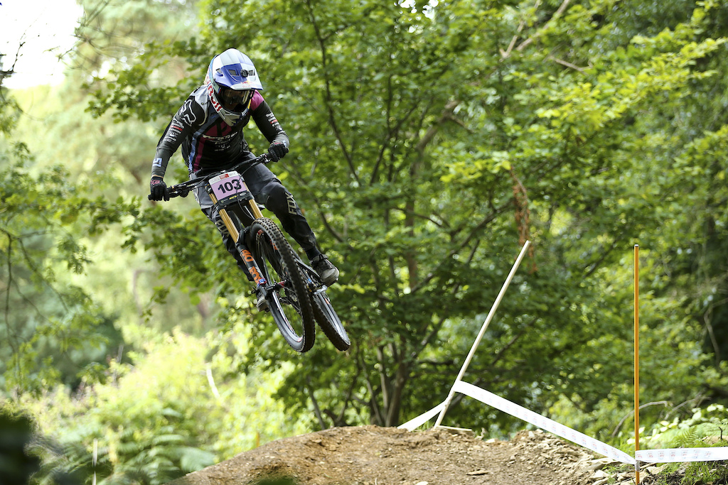 Action from Round 4 of the British Downhill Series at Llangollen, North Wales.  Ad Brayton took the win in the Menâs Elite, Whilst Tahnee Seagrave rocked the newly designed track with an impressive victory in the Womanâs Elite.  With Rachel Atherton missing the round and Manon Carpenter retiring this week, itâs more or less a series win for Tahnee with one round left to go at Hopton.
Ad âThe Keswick Kestrelâ Brayton moved up the series leader board with a top seeding in Qualification and then taking the win at Llangollen, on a wet track.
The next Round at Hopton on the 16th/17th September, shall be the last of this Downhill season and with organiser Si Paton expressing his fears of the BDS Closing down, like other National Series in other Countries, then this âmayâ be the last time we see action at Llangollen in a while.

Â©tallmediapro2017