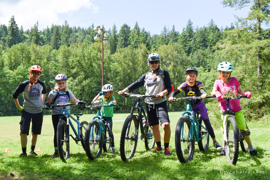Young rippers and their coaches at the Bellingham Women's Weekend run by Queens of Dirt. Photo: Bryce Berry