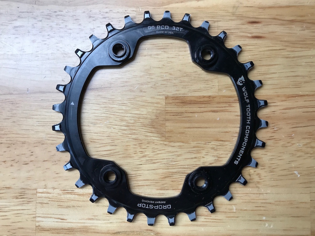0 Wolf Tooth Drop Stop 32T Chainring M9000/M9020 Crank