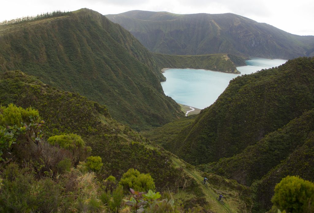 Riding in Azores islands is something else. Rui and Paulo making sure they keep their eyes on the trail!