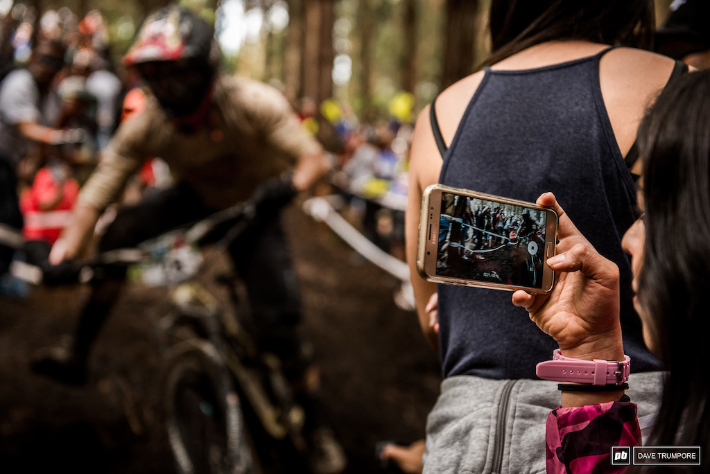 It's pretty safe to say that with the number of spectators here in Colombia, every inch of every stage has been digitally captured in both photo and video form.