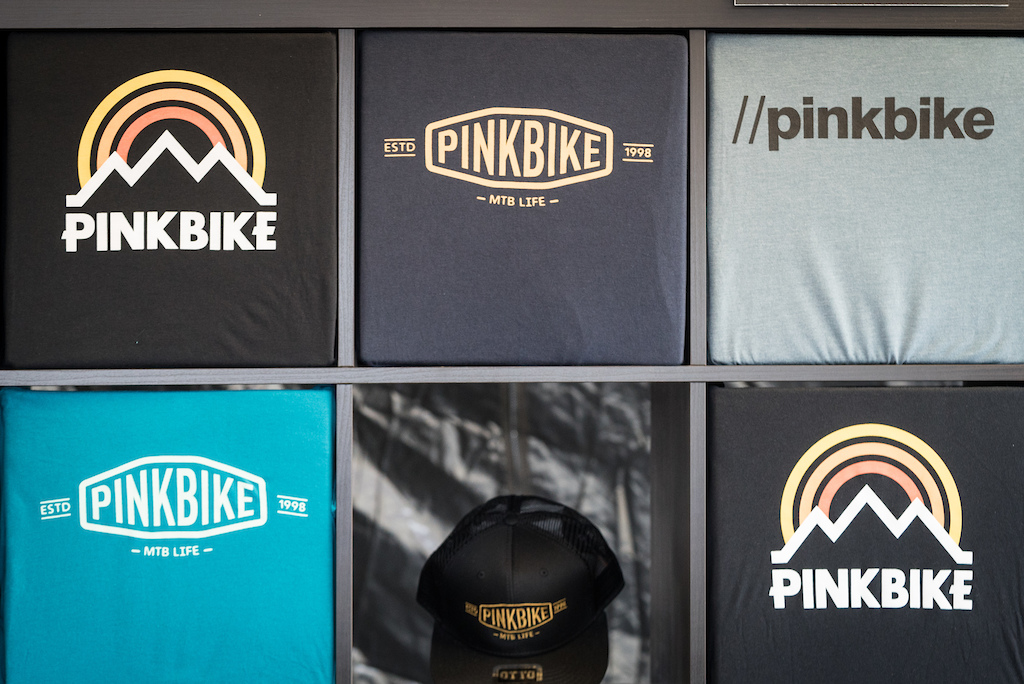Pinkbike t-shirts. Sea Otter 2018.