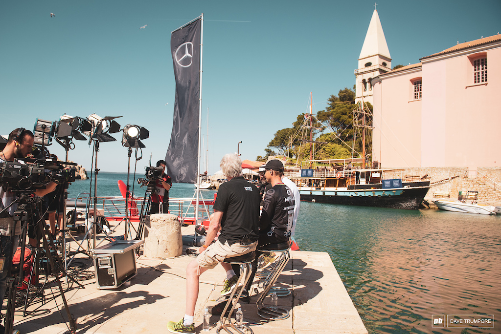 Greg Minnaar has likely given finish line interviews in worse places than the shores of the Adriatic Sea.