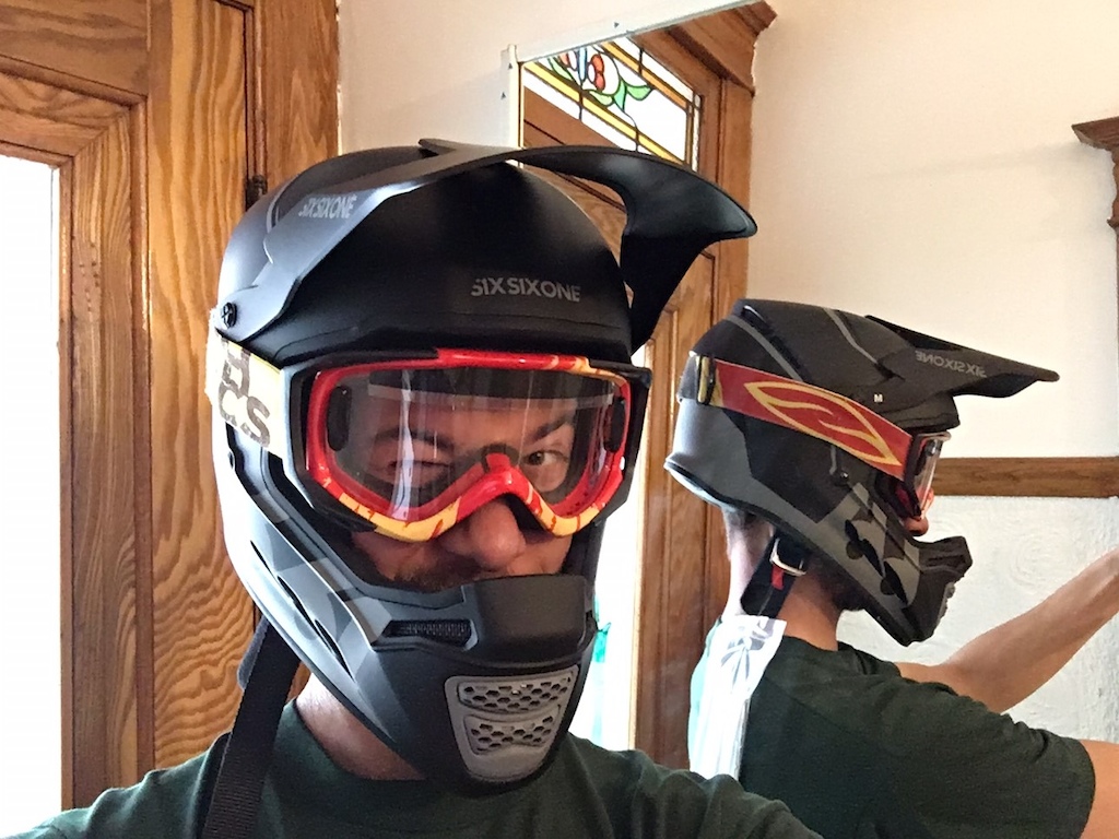 new helmet old goggles