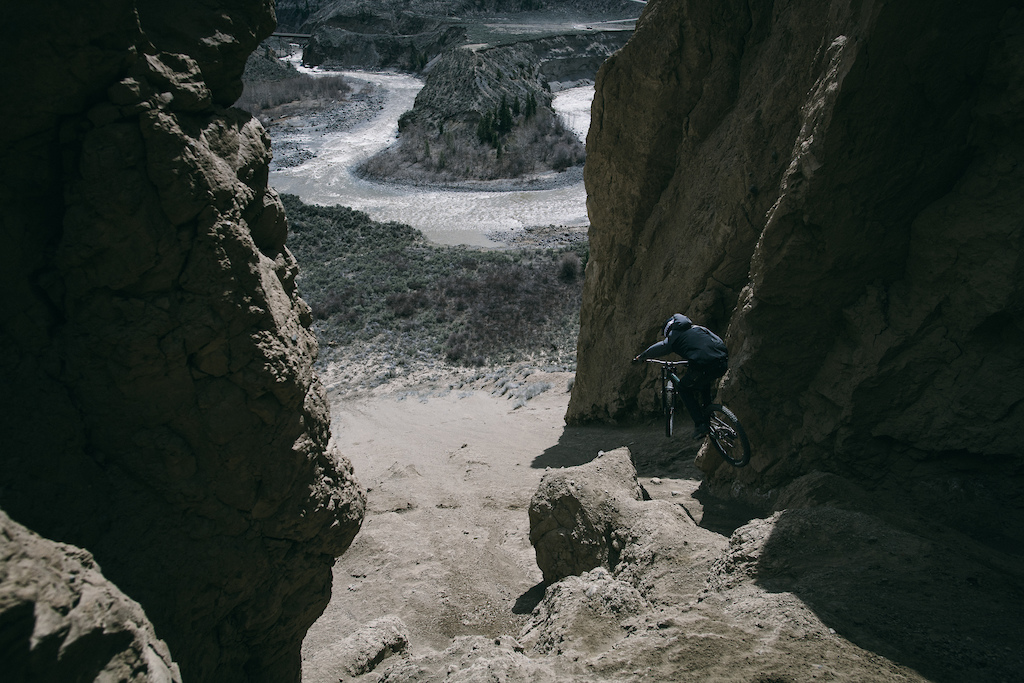 Quinn Hanley finds another new line inside the hoodoos.