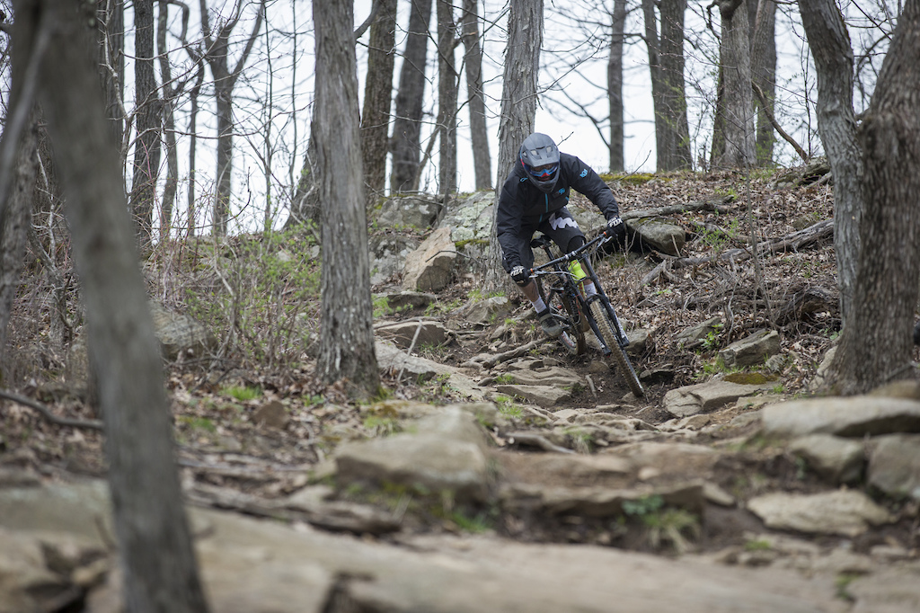 If you like your DH trails chunky, Mountain Creek has no shortage of square edged rock for you to sink your fork into.