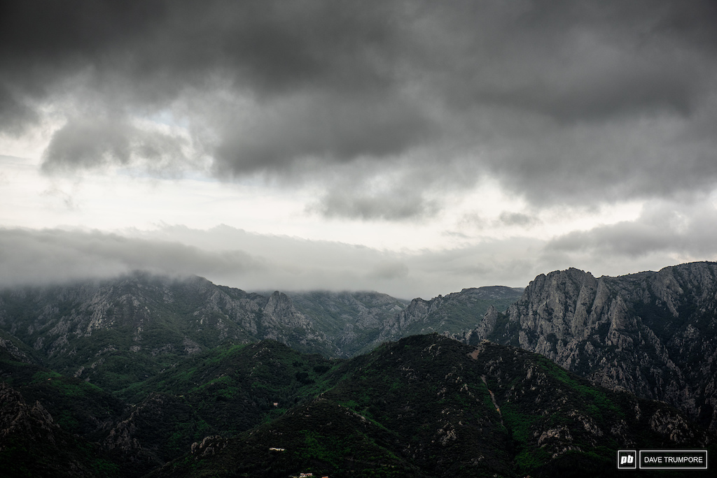 As you look around the mountains surrounding Olargues it s always raining somewhere off in the distance. Let s just hope it stays that way this weekend.