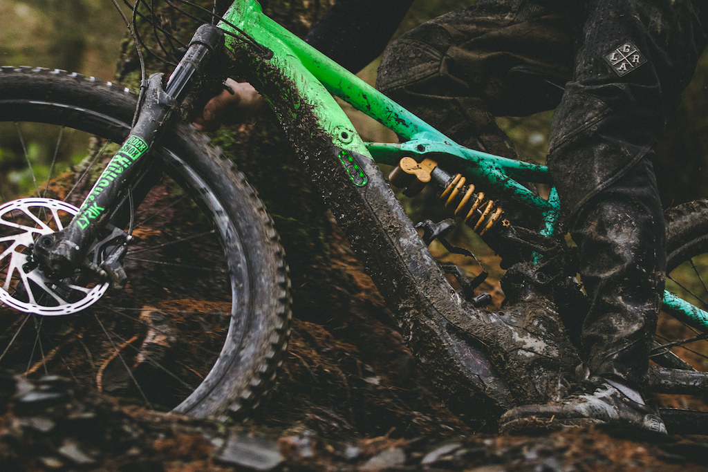 Joel Anderson rides the Specialzed Levo Kenevo at Revolution Bike Park ahead of its launch in the UK