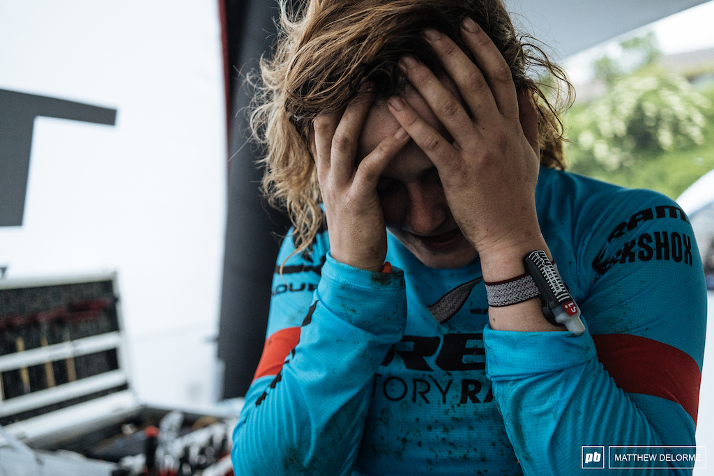 When Katy Winton flatted and couldn t get her FTD out she had a long haul back to the pits from stage three. It left her spent and stressed knowing she was minutes away from missing her last start time of the day.