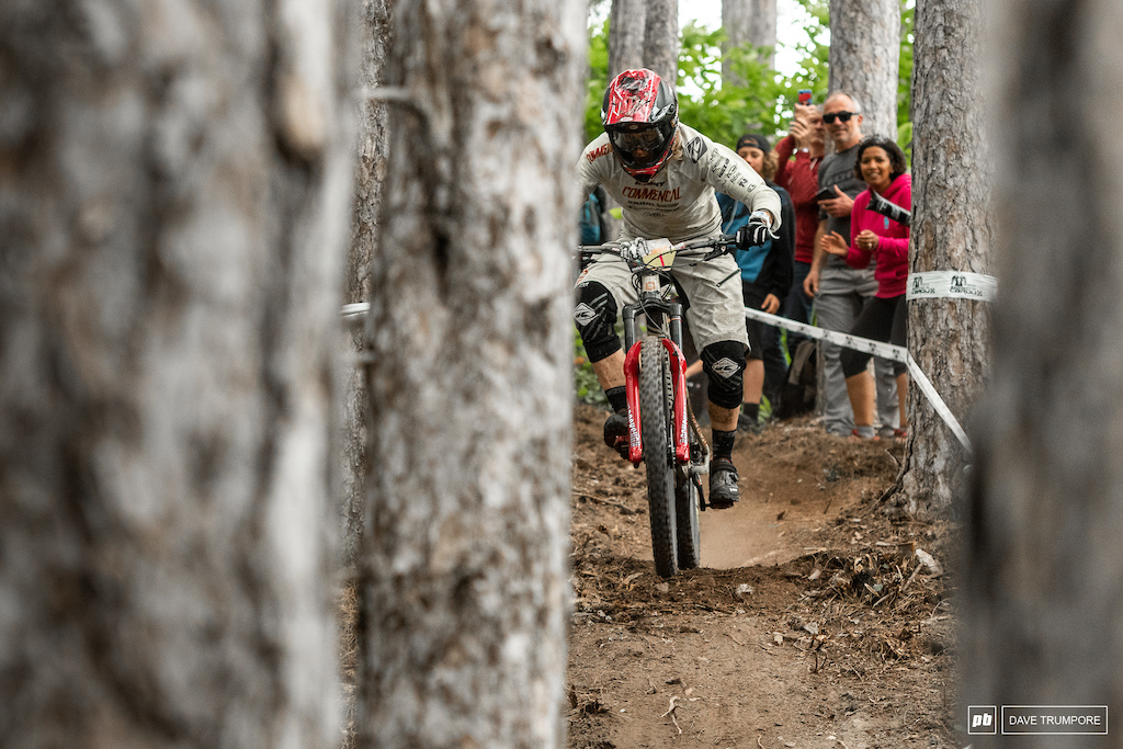 With two EWS round wins and a World Cup DH podium appearance already this year is it any surprise to see Cecile Ravanel in the lead right now?