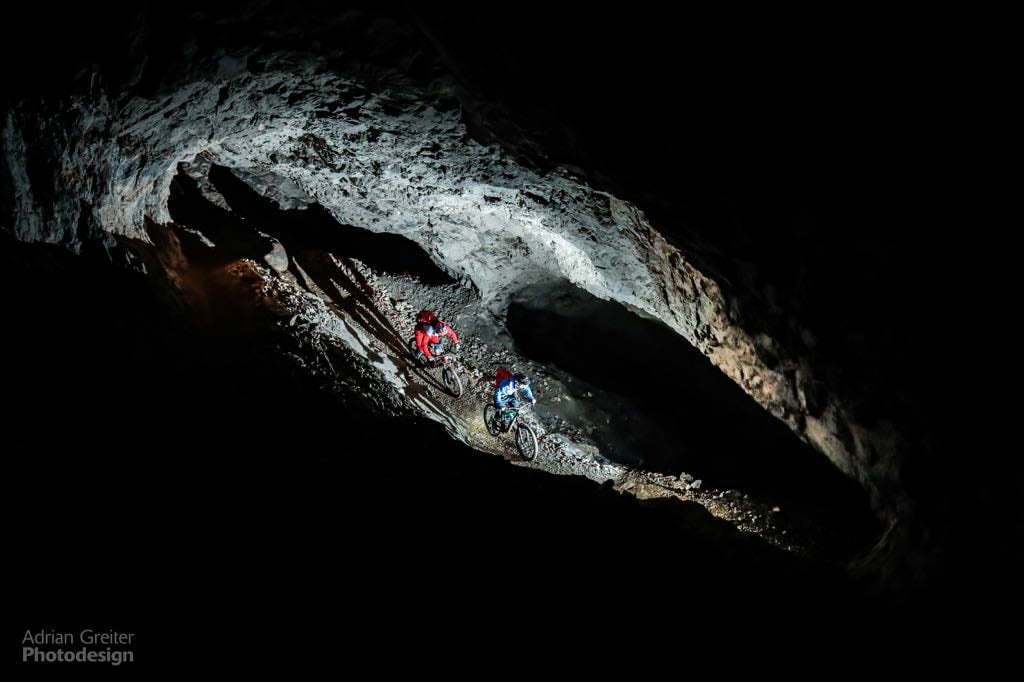 The Black Hole Trail in Slovenia. The super new technical Enduro Trail in the Underground.
Picture: Adrian Greiter