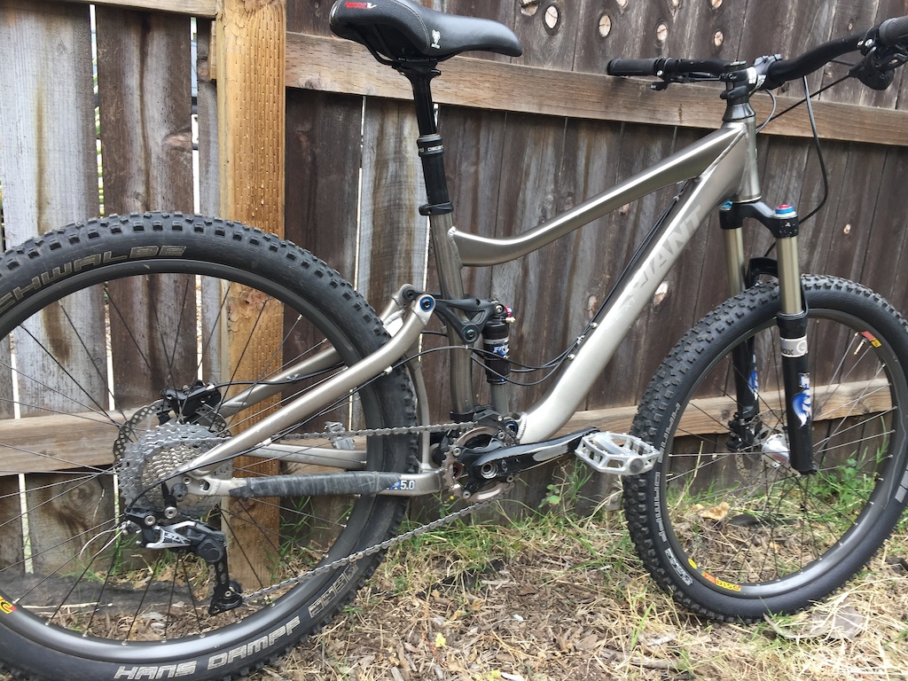 2008 Giant Trance X1 (small), with dropper seatpost