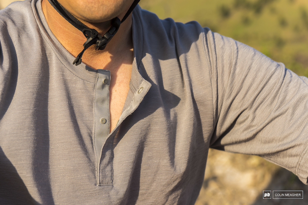It can t be a Henley without a few buttons at the neck.