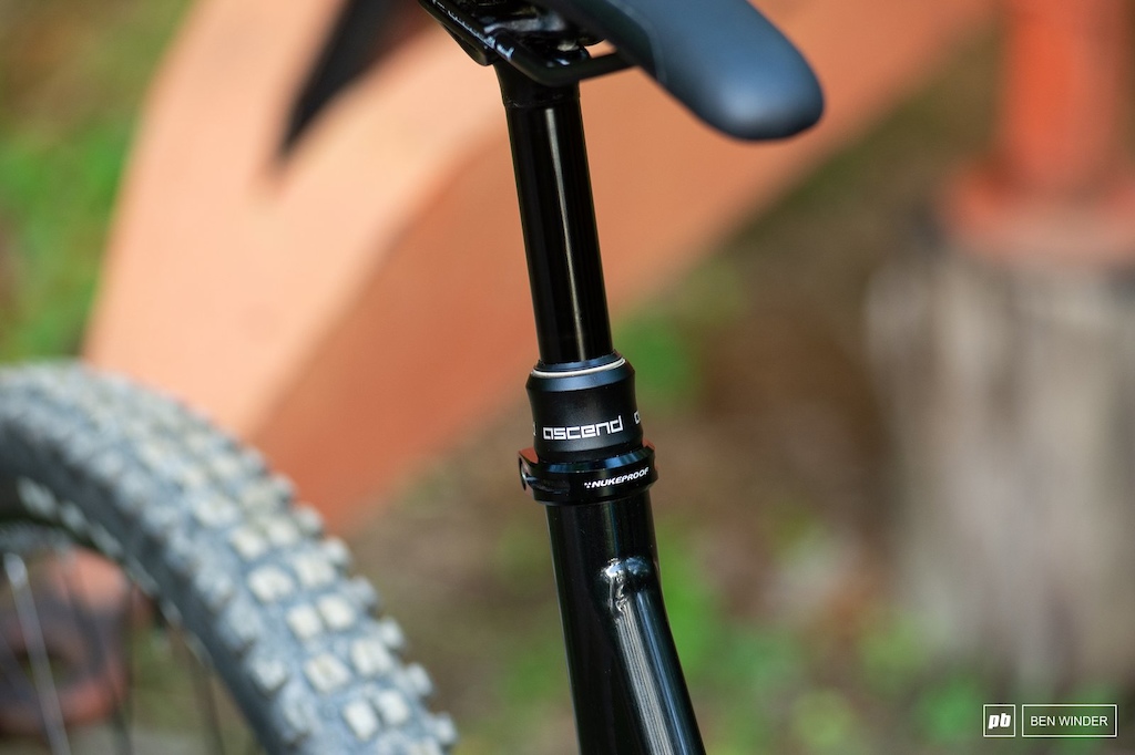 The Tranz-X seatpost was reliable throughout the test.