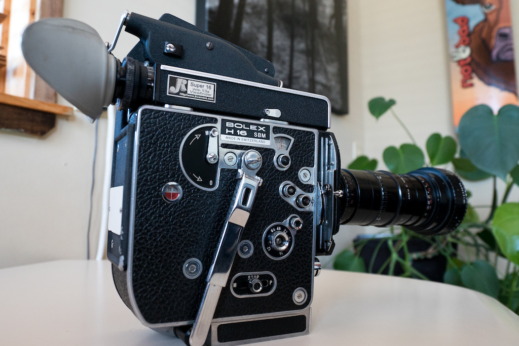 Bolex film camera