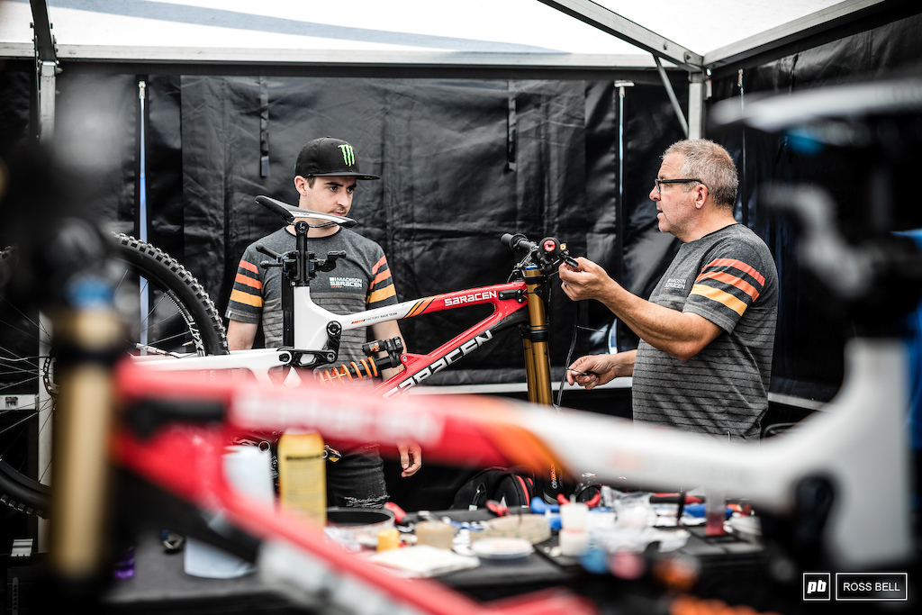 Dave and Danny talk setup. Hart is always one to watch here and had red hot pace at the British National a few weeks ago.