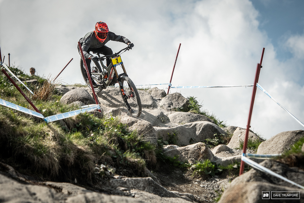 On fire after his second place finish in Croatia, Luca Shaw threw down the fastest time of the day and will be chasing after his first ever WC win tomorrow.