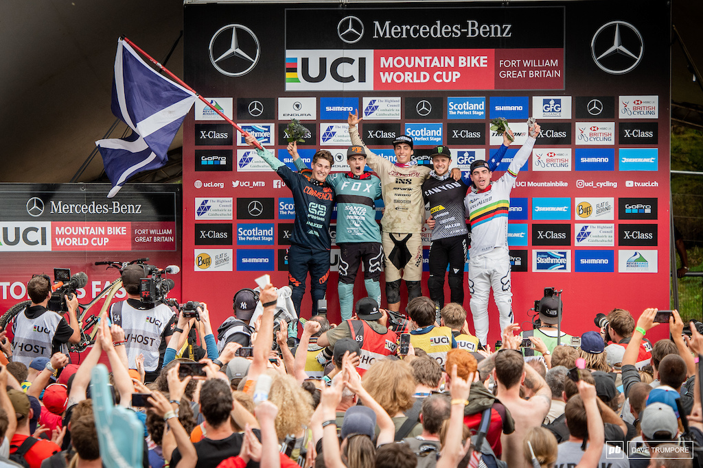 Three french, a Scotsman, and and Aussie top the podium in Fort William.