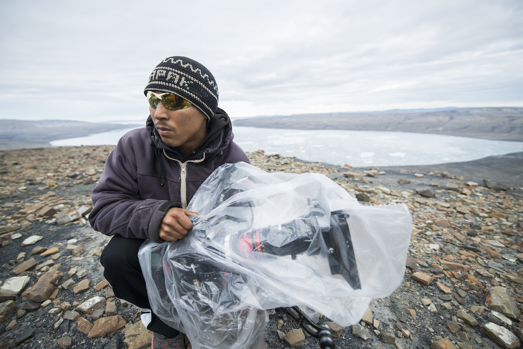 Apak, our guide &amp; polar bear security guard, is from Arctic Bay, one of the northernmost settlements in the world.

Blake Jorgenson / Red Bull Content Pool