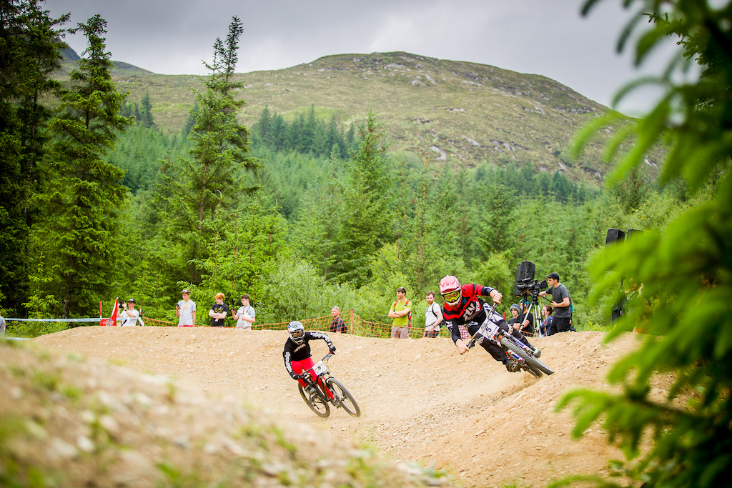 Saturdays practice and racing during round 3 of the 2018 4X Pro Tour at Nevis Range, Fort William, Scotland, United Kingdom on June 02 2018. Photo: Charles A Robertson