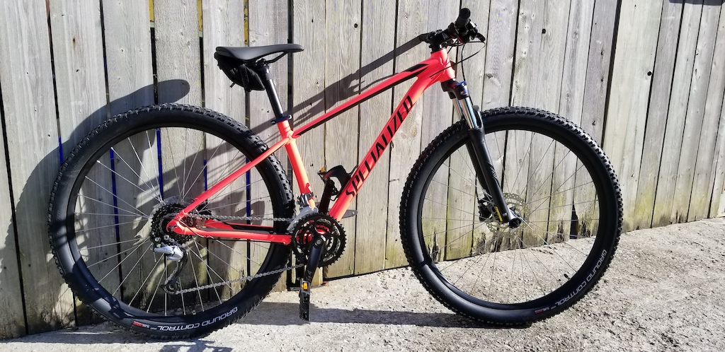 2018 Specialized Rockhopper Comp womens, her first "good" bike.