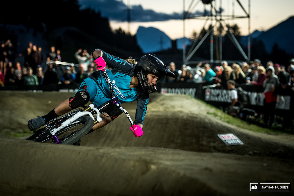After a podium from US rider, Kialani Hines, in Rotorua big things were expected and she delivered here in Austria.