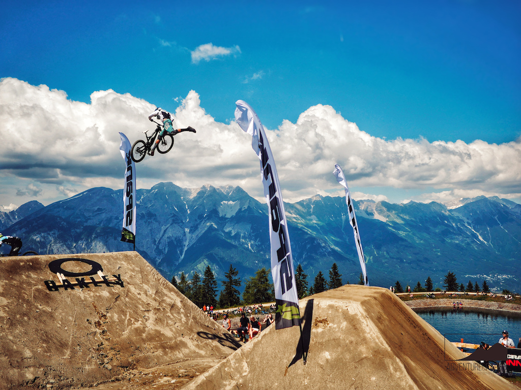 Theo Erlangsen at Whip-Off Crankworx Innsbruck 2018 (search the error in the photo)