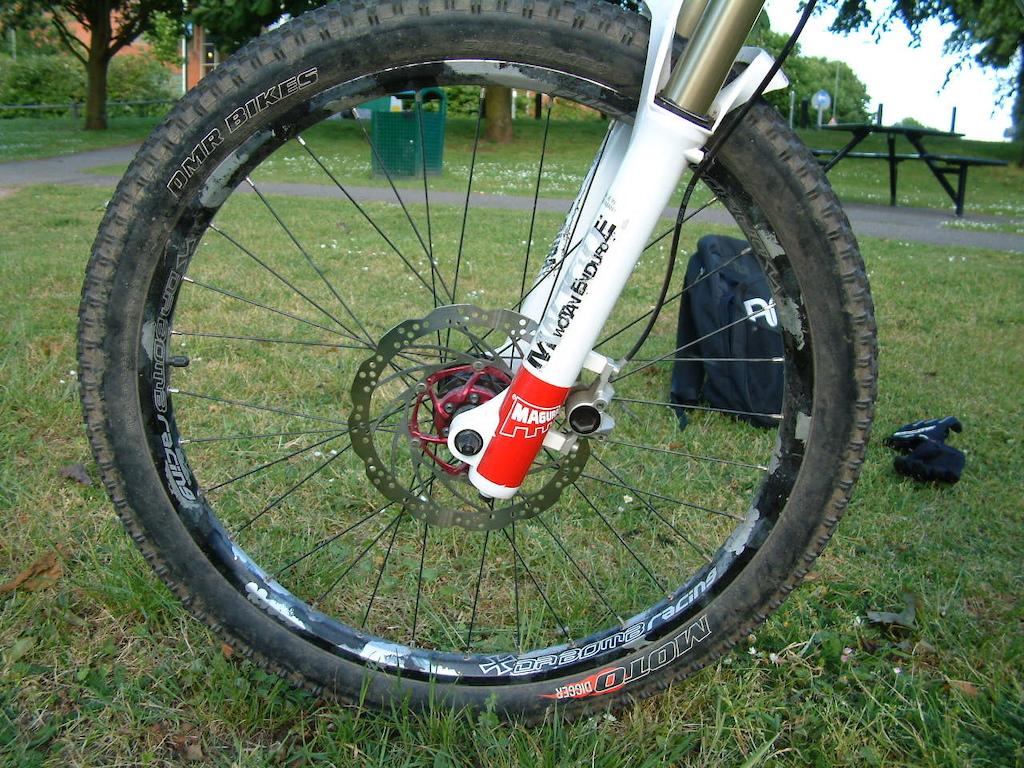 Pictured here, 2010 Magura Wotan with Magura Louise BAT brakes. Da Bomb Race Rims On DMR Revolver hubs on DMR Moto Diggers