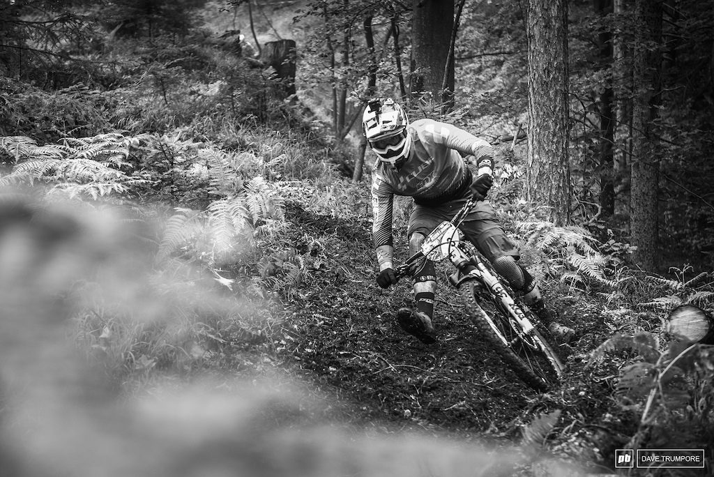 Greg Callaghan rails the fresh and fluffy loam on Stage 4.